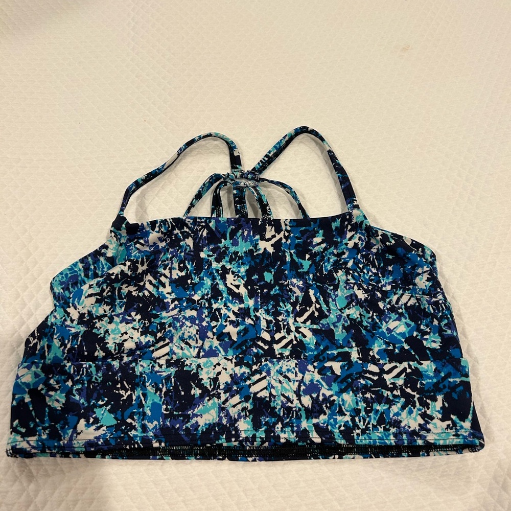 Soma - Sport Bra Yoga Strap Racerback in Blue Camouflage
